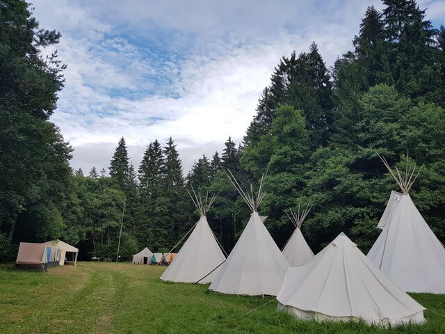 Pohled od teepee